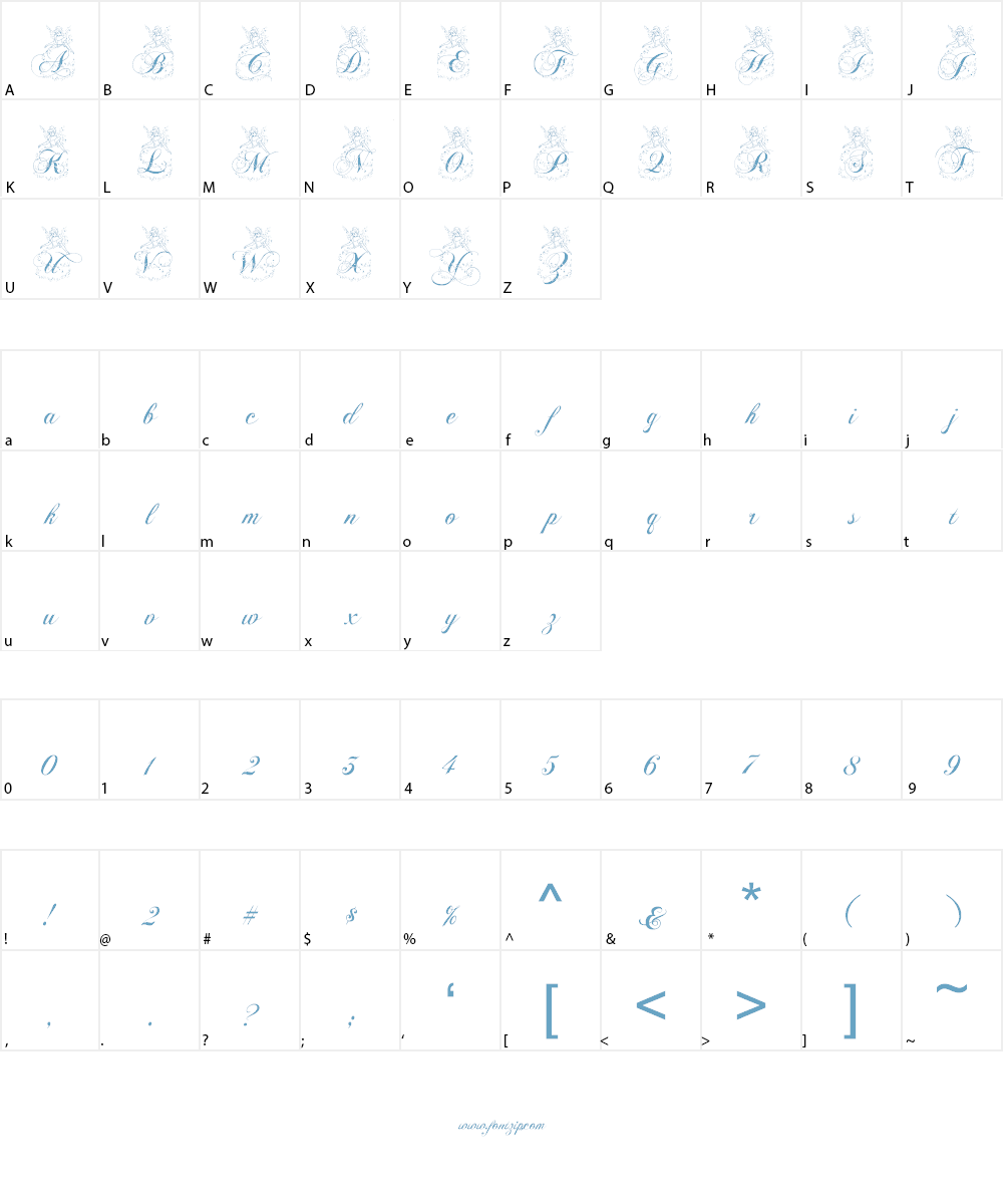 AL Cinderella Font Character